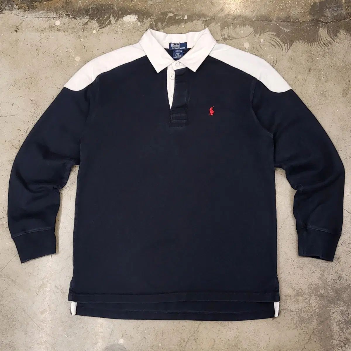 アメリカ ヴィンテージ ポロ ラルフ ローレン 長袖 ラグビーシャツ カラーTシャツ 12,013円