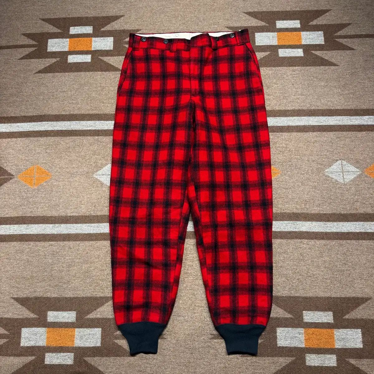 WOOLRICH 80s マッキーノ ウール ハンティング パンツ 34 バッファロー