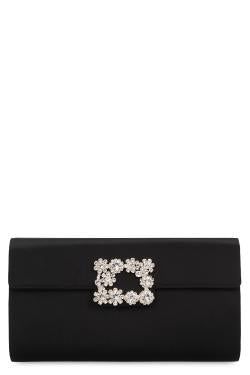 【新品・最安値】Roger Vivier Satin clutch クラッチバッグ TU VRBWAMFD0200RS0_B999