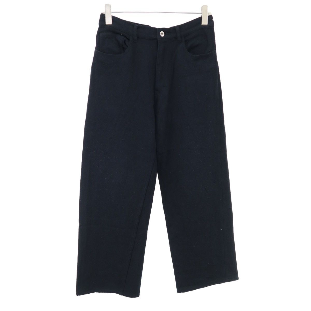 AURALEE オーラリー 26SS SILK NEP DENIM 5P WIDE PANTS シルクネップワイドパンツ A26SP01SD ブラック 4