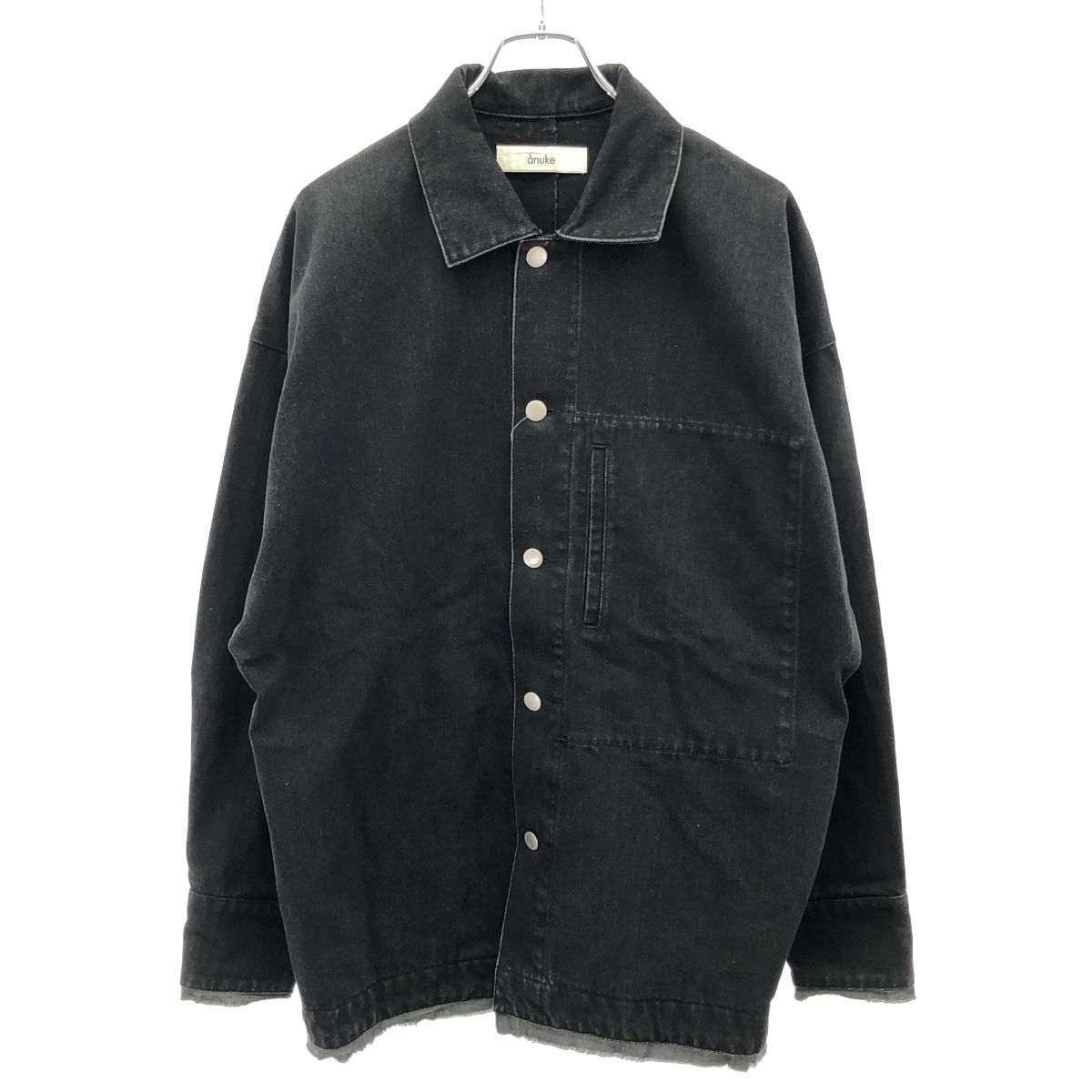 anuke アンヌーク Denim Work Jacket デニムワークジャケット 62520114 ブラック 36