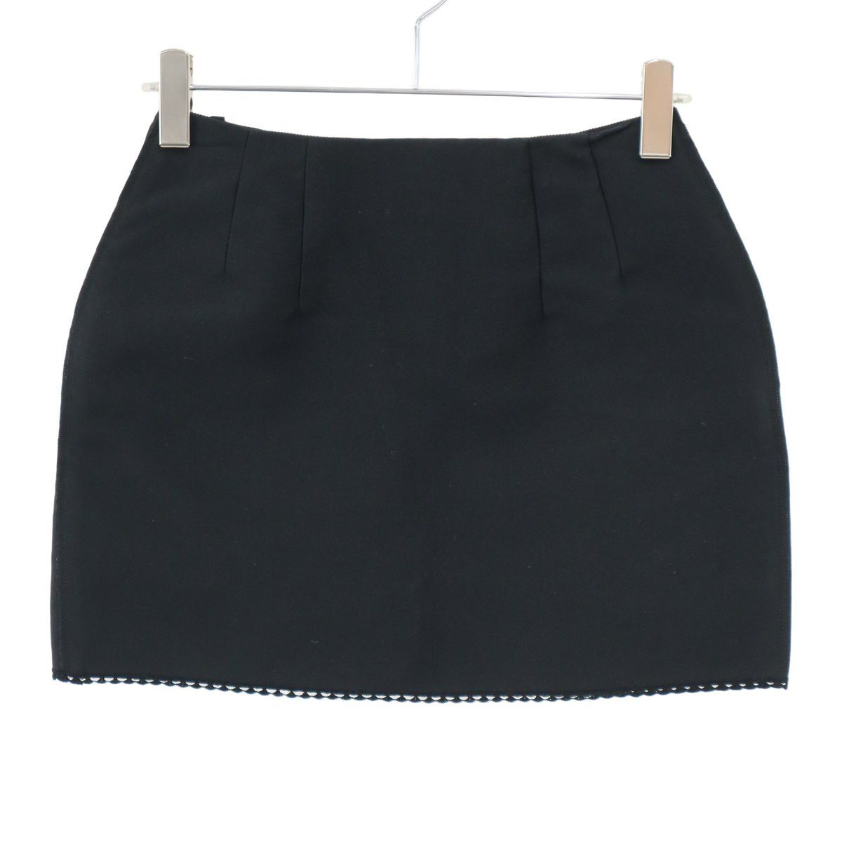 PRADA プラダ 26SS ポリエステルブレンド ミニスカート P149ZC ブラック 36S 45,600円