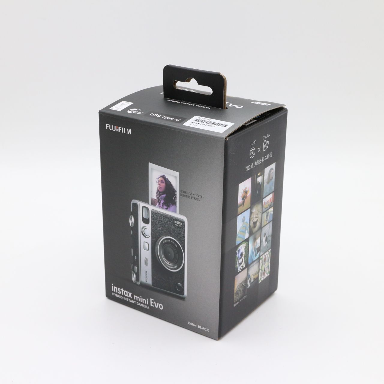 <<新品未開封品です！！>>【新品】富士フイルム チェキ Evo ハイブリッドインスタントカメラ instax mini Evo ブラック INS MINI EVO BLACK #LE2027973