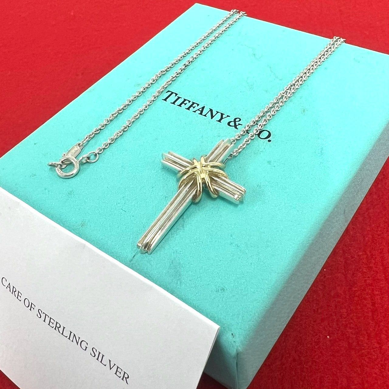 極 美品 箱付き TIFFANY&Co. ティファニー ヴィンテージ シグネチャー