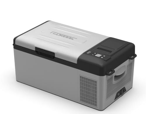 ☆新品☆Alpicool ポータブル冷蔵庫 【バッテリー内蔵可能】車載冷蔵庫 車載冷蔵冷凍庫 Y15E 15.8L 15.8リットル -20℃?20℃ コンプレッサー式 急速冷凍 AC100V DC12V/24V コンパクト 軽量 持ち運び便利 静音 45W