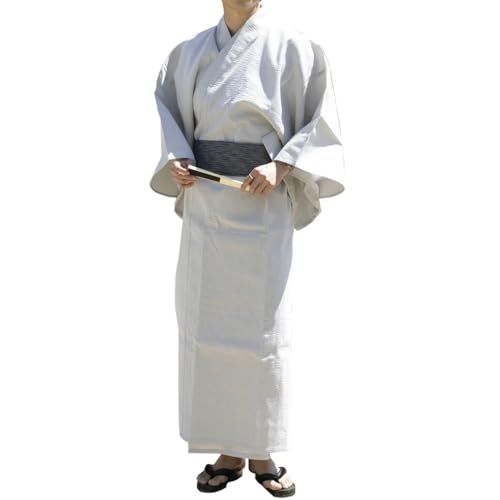 [アーケード] 浴衣 メンズ 4点セット (帯 下駄 扇子 浴衣) ワンタッチ帯 簡単着付け 夏服 祭り 花火 ゆかた 涼しい シンプル 無地 和服 和装 紳士mt db796478