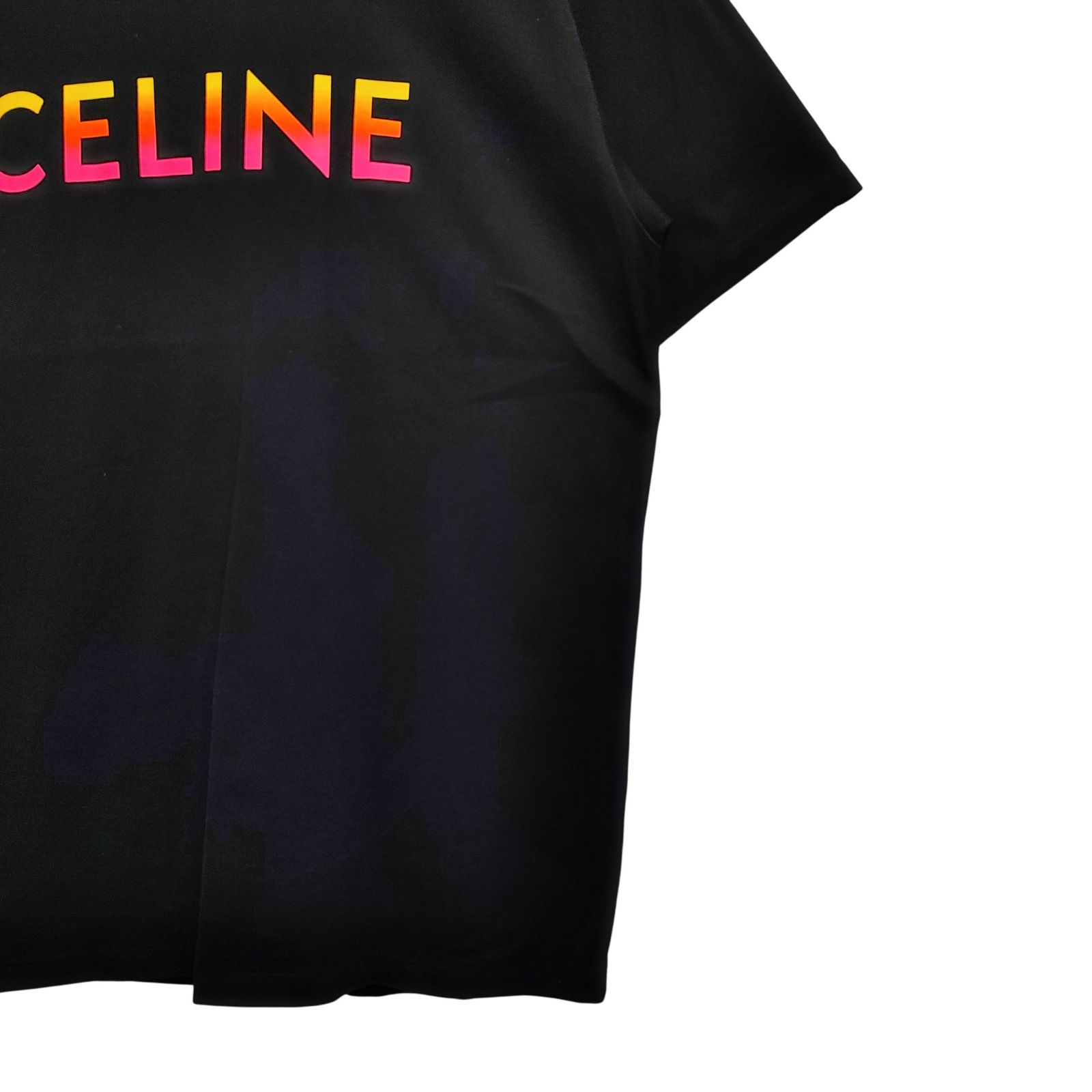 CELINE セリーヌ 22SS グラデーション ロゴ 半袖 Tシャツ 2X10B671Q M
