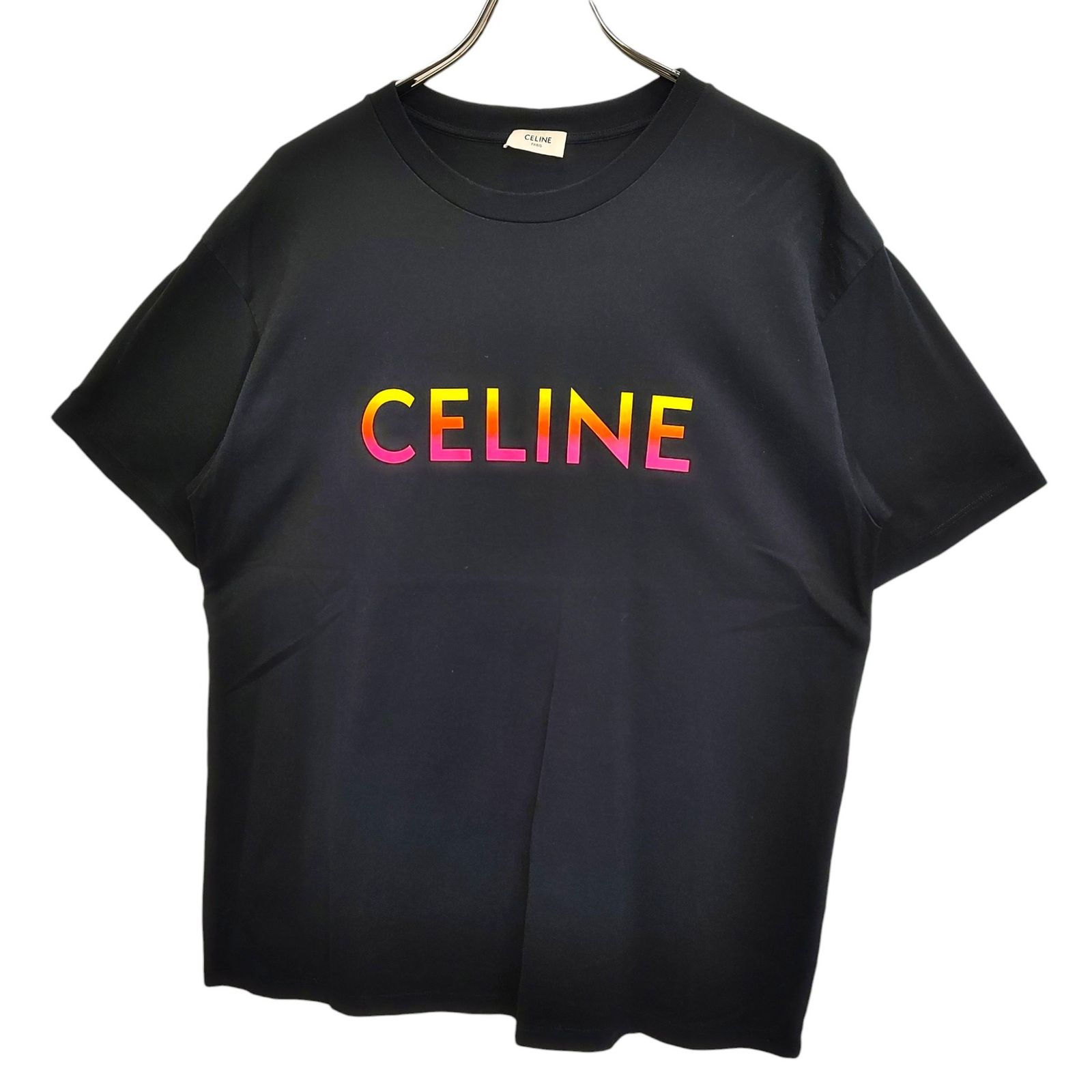 CELINE セリーヌ 22SS グラデーション ロゴ 半袖 Tシャツ 2X10B671Q M
