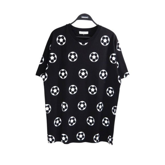 GOSHA RUBCHINSKIY SOCER BALL TEE BLACK サイズL G011-T003 ゴーシャ