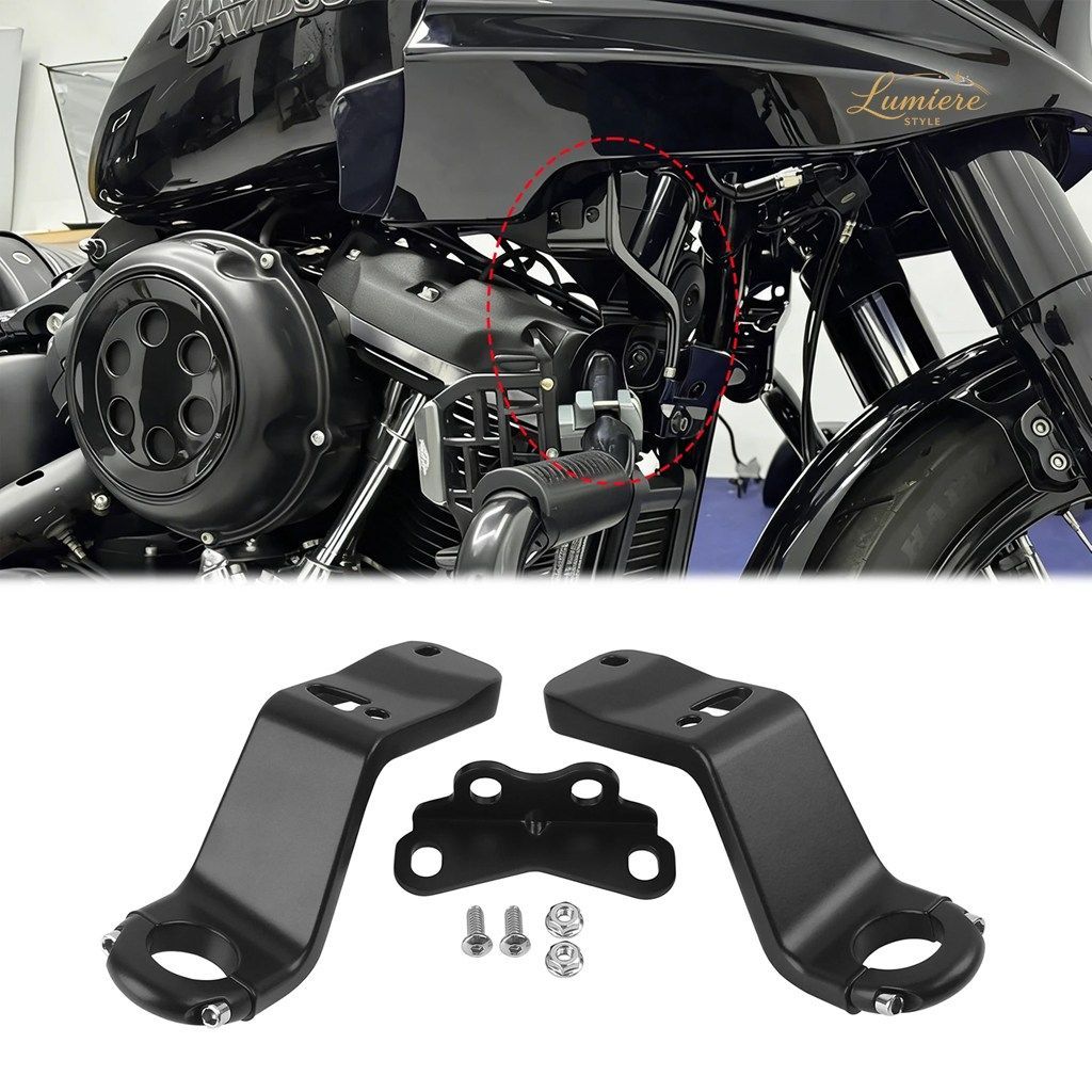 オートバイ用フロントフェアリングサポートブラケットマウントキット ハーレー ローライダー ST FXLRST 2022-2025