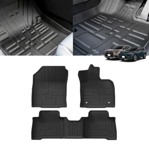 YOFER 新型 RAV4 60系 パーツ フロアマット 3D スポーツマット ラバータイプ ラブフォー 運転席 助手席 2列目 専用 保護 傷防止 防水 フロント リア セット 内装 カスタム アクセサリー TPE 水洗い 室内 (1/2列目シートフロアas 10,610円