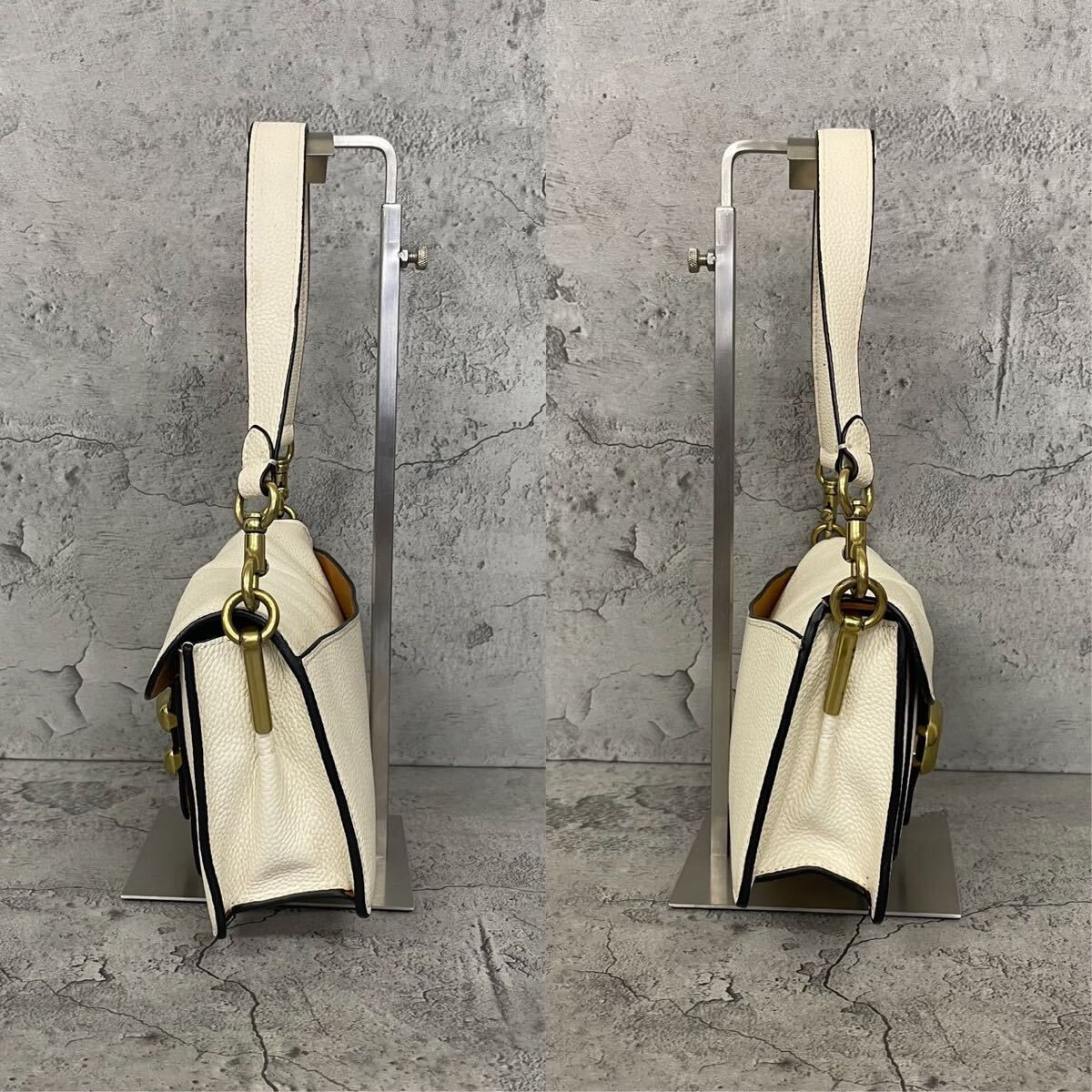 美品 COACH コーチ 2way ショルダーバッグ タビー Tabby レザー 