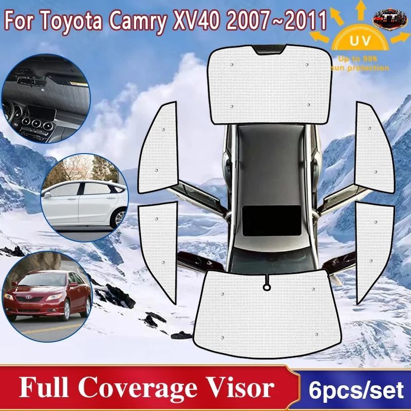 トヨタ カムリ XV40 2007 - 11 用 フルカバー サンシールド サンプロテクション フロントガラス シャビーバイザー 車 11,606円