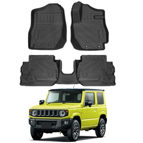 Yimeida スズキ 新型 JIMNY ジムニー フロアマット JB64 JB74 AT AT車 ジムニーシェラ フロアマット 防水 3D カーマット 車 汚れ防止 ラバーマット 3D フロアー カーペット カー TPE JIMNY車種専用 カスタムパーas