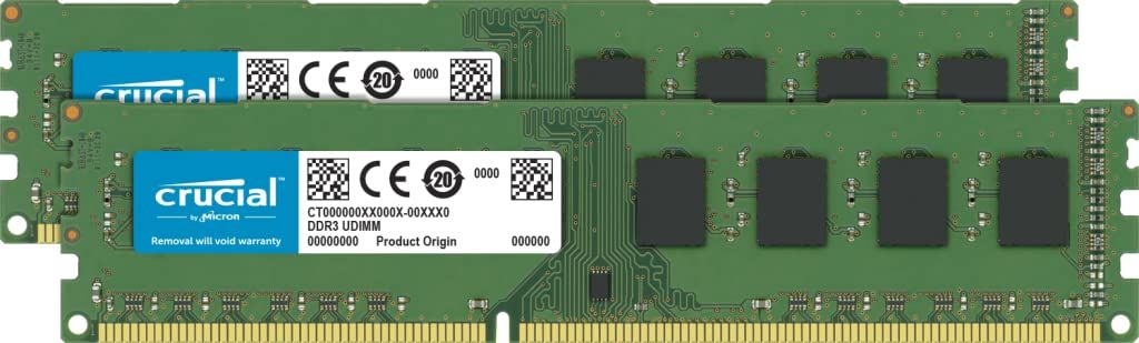 Crucial(Micron製) デスクトップPC用メモリ PC3L-12800(DDR3L-1600) 8GB×2枚 1.35V/1.5V対応 CL11 240pin CT2K102464BD160B [8GB x2] [DDR3]