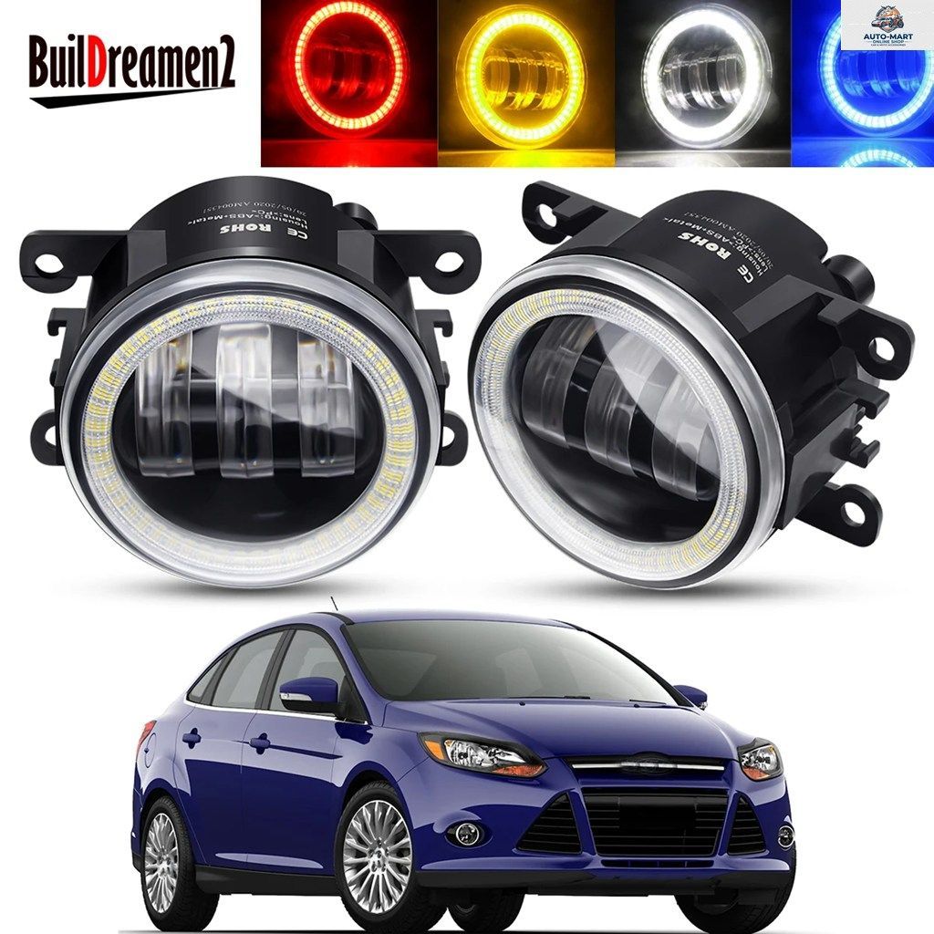 フォード フォーカス MK2 MK3 2004-2015 用エンジェルアイ フォグランプ アセンブリ 2個セット フロントバンパー LED レンズ DRL フォグ ド 6,299円