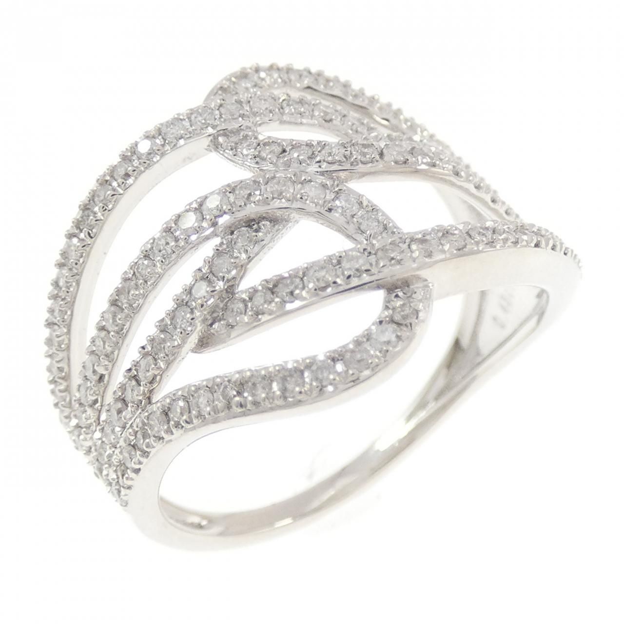 18KWG ダイヤモンド リング 0.48CT