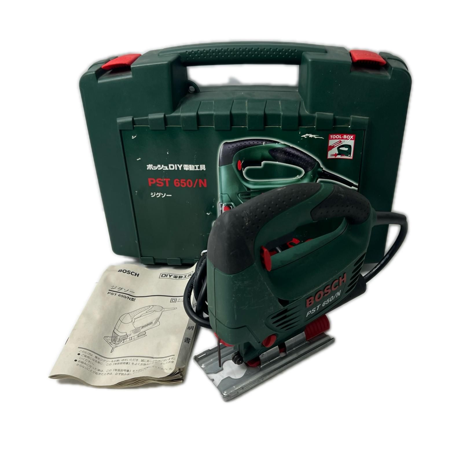 BOSCH ボッシュ コード式電動ジグソー ケース付 PST650/N グリーン 程度Ｂ 8,333円