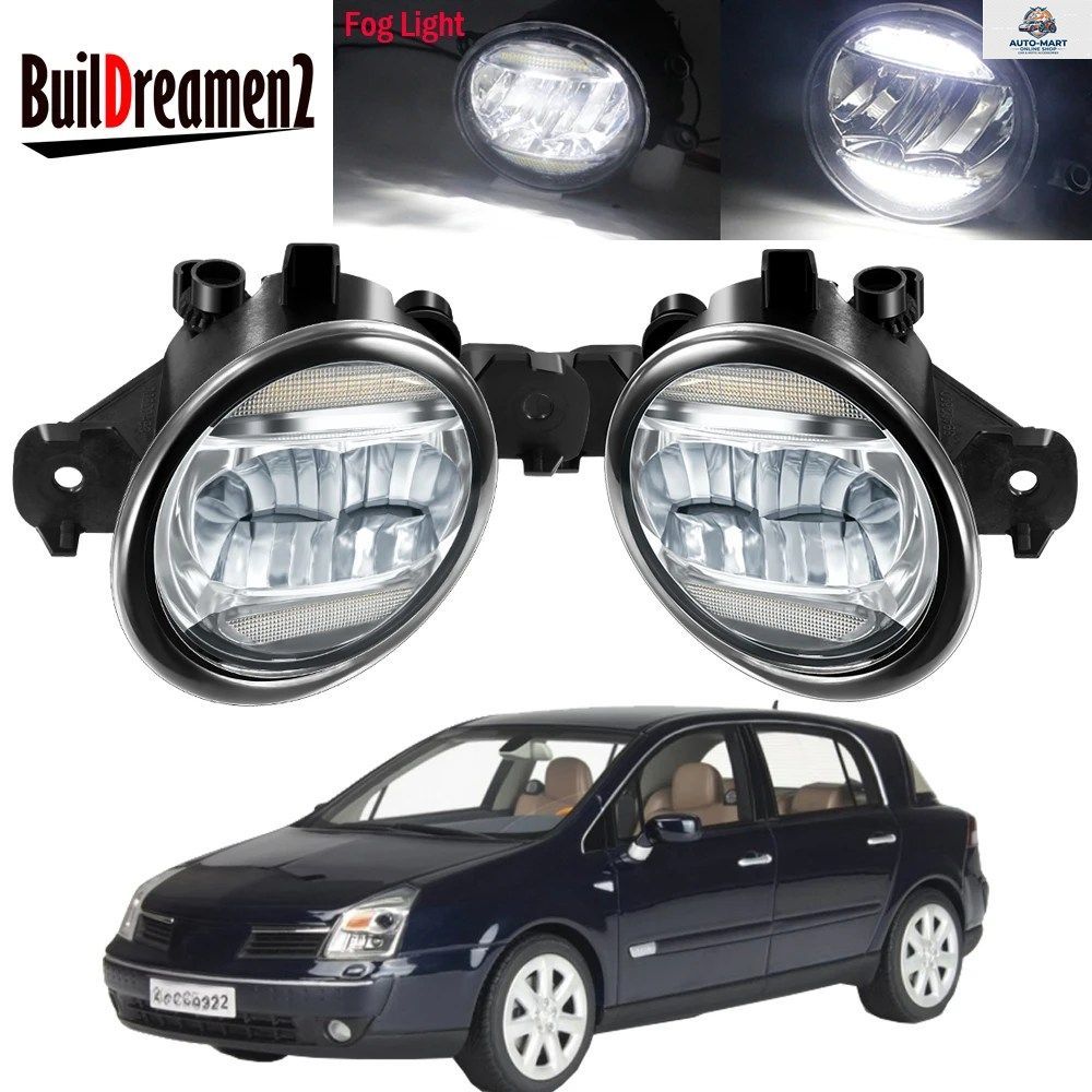2 X 30W 8000LM LEDフォグライトアセンブリ DRL ルノー ベルサティス BJ0_ 2002-2015 車用フォグデイタイムランニングランプ H11 12V 6,299円