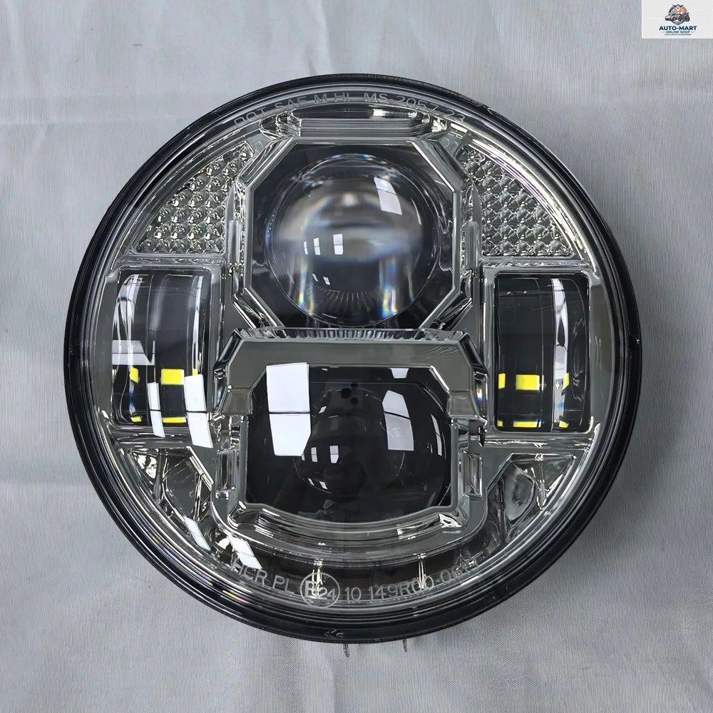 ハーレースポーツスターフォーティエイトセブンティーセブンティーアイアンロードスターロー883 1200 5-3/4インチラウンドLEDヘッドランプ/