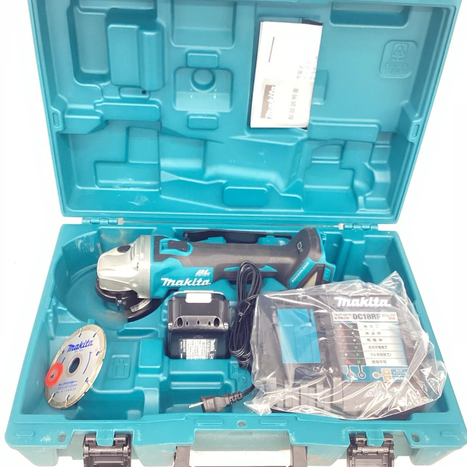 MAKITA マキタ ディスクグラインダー GA404DRGXN ブルー やや傷や汚れあり
