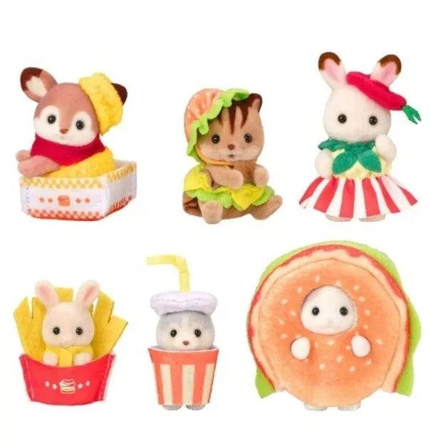 16個フルセット) Sylvanian Families ハンバーガーショップ ブラインドバッグ フライドポテト うさぎ LOVE YOURSELF 承 'Her' フルフールセット 未開封 まとめ