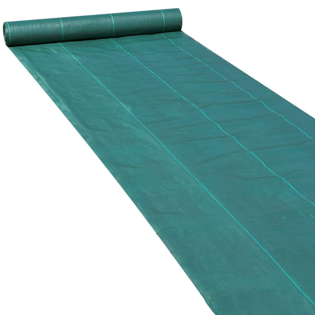 ☆新品☆国華園 防草シート 2ｍ×30ｍ 農用シート 高密度 135g 厚さ約0.35mm 草よけ 除草 雑草防止 耐用年数4年 UV 砂利下 人工芝 防草シート4年目安・濃緑 1巻 7,082円
