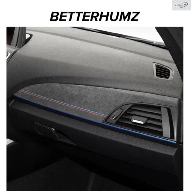 製 BMW 1 2 F20 F21 F22シリーズ用コンソールダッシュボードパネルカバートリム カンターラ製ステッカー インテリアカーアクセサリー