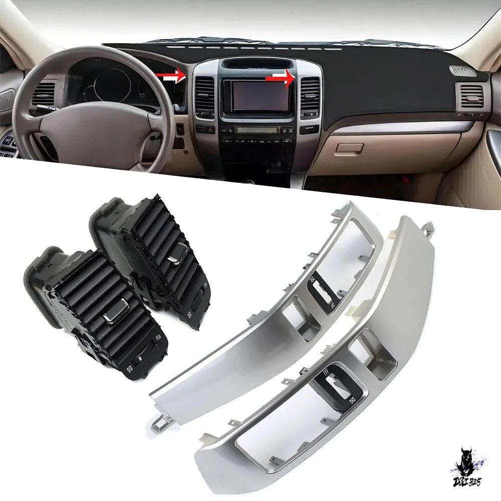 レクサス GX470/トヨタ ランドクルーザープラド 120系 2003-2009用 センターエアコンダッシュエアベントトリムパネル 10,812円