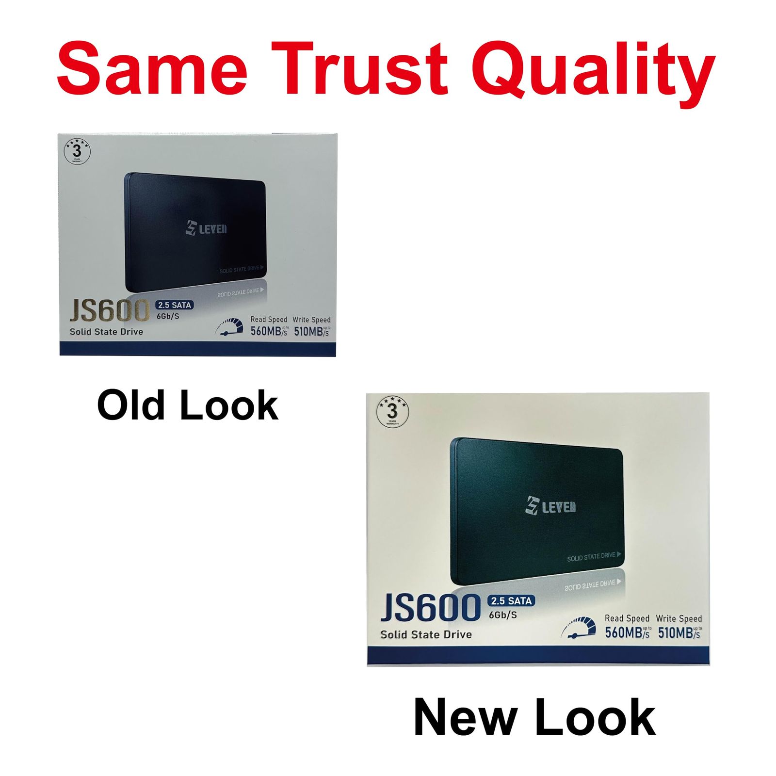 LEVEN 内蔵SSD 2.5インチ 3D NAND /SATA3 6Gbps SSD 3年保証 JS600SSD1TB (1TB) [1TB]