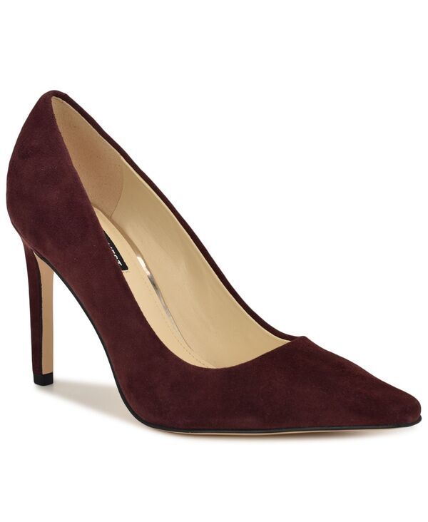 ナインウェスト レディース シューズ パンプス Nine West Womens Oraye Snip Toe High Stiletto Pumps Dark Red Suede レッド