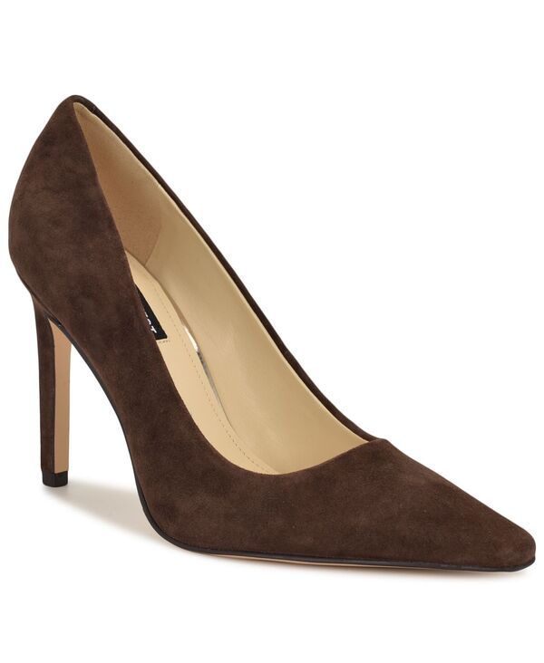 ナインウェスト レディース シューズ パンプス Nine West Womens Oraye Snip Toe High Stiletto Pumps Dark Brown Suede ブラウン