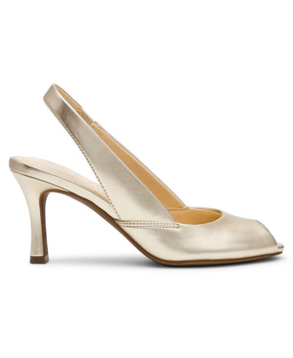 アンクライン レディース シューズ パンプス Anne Klein Womens Jovi Peep Toe Slingback Pumps Gold ゴールド