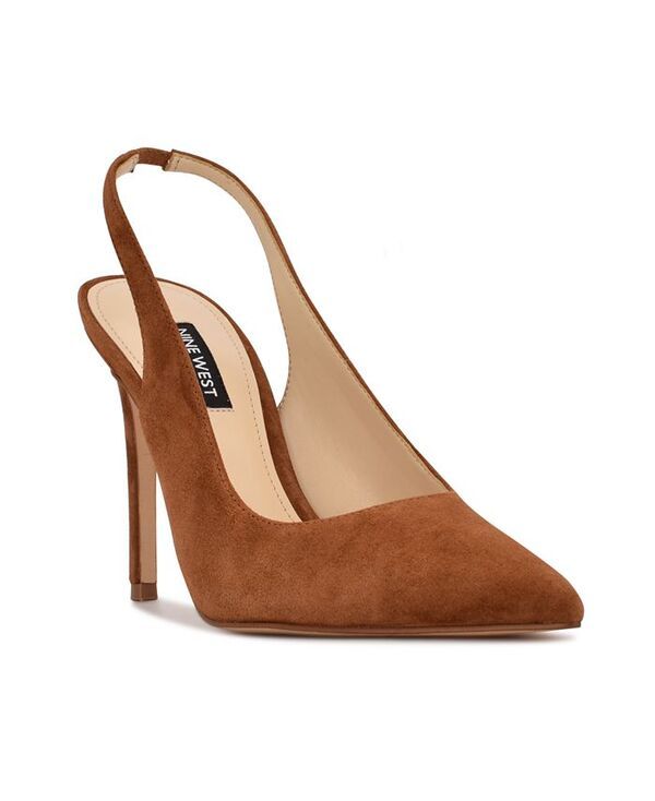 ナインウェスト レディース シューズ パンプス Nine West Womens Feather Slingback Stiletto Pumps Cognac Suede 26,850円