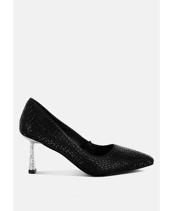 ロンドンラグ レディース シューズ パンプス London Rag Benjamins Rhinestones Embellished Pumps Black ブラック