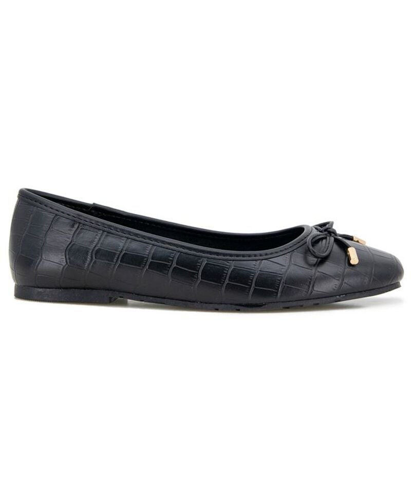 ケネスコール レディース シューズ パンプス Kenneth Cole Reaction Womens Elstree Ballet Flats Black Croco ブラック