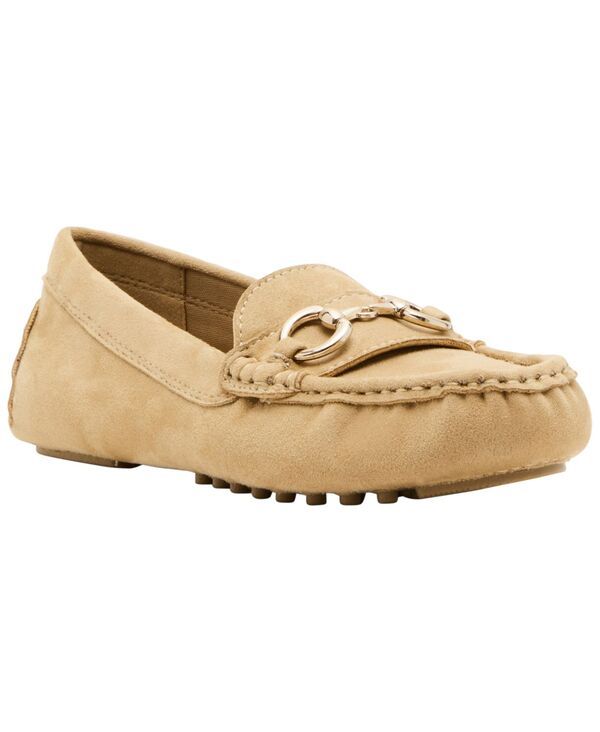 アンクライン レディース シューズ パンプス ローファー Anne Klein Womens Chrystie Moccasin Driver Loafers Tan Suede タン