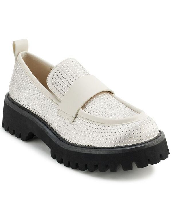 カール ラガーフェルド レディース シューズ パンプス ローファー KARL LAGERFELD PARIS Womens Grady Almond Toe Loafers Soft White ホワ