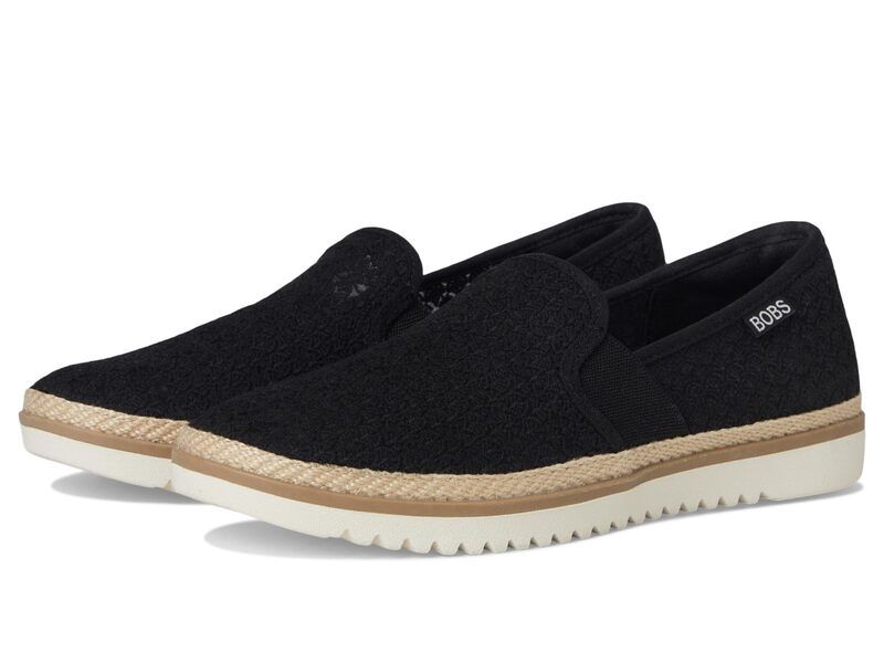 スケッチャーズ レディース シューズ スリッポン・ローファー BOBS from SKECHERS Flexpadrille Lo Too Ritz Black ブラック