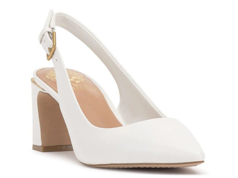 ヴィンスカムート レディース シューズ パンプス Vince Camuto Hamden Pump White Leather ホワイト