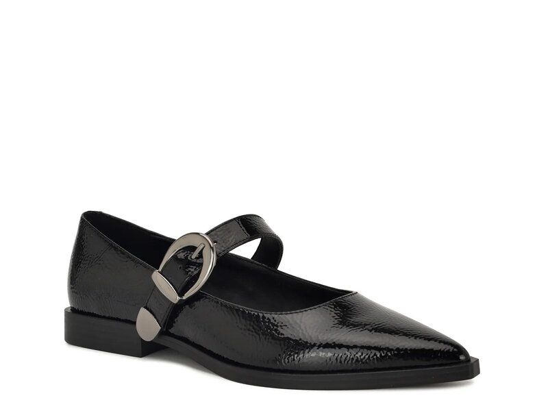 ナインウェスト レディース シューズ パンプス Nine West Katrel Mary Jane Black Patent Synthetic ブラック