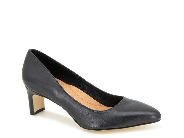 アンドレア アース レディース シューズ パンプス Andre Assous Wynne Pump Black Leather ブラック 14,100円
