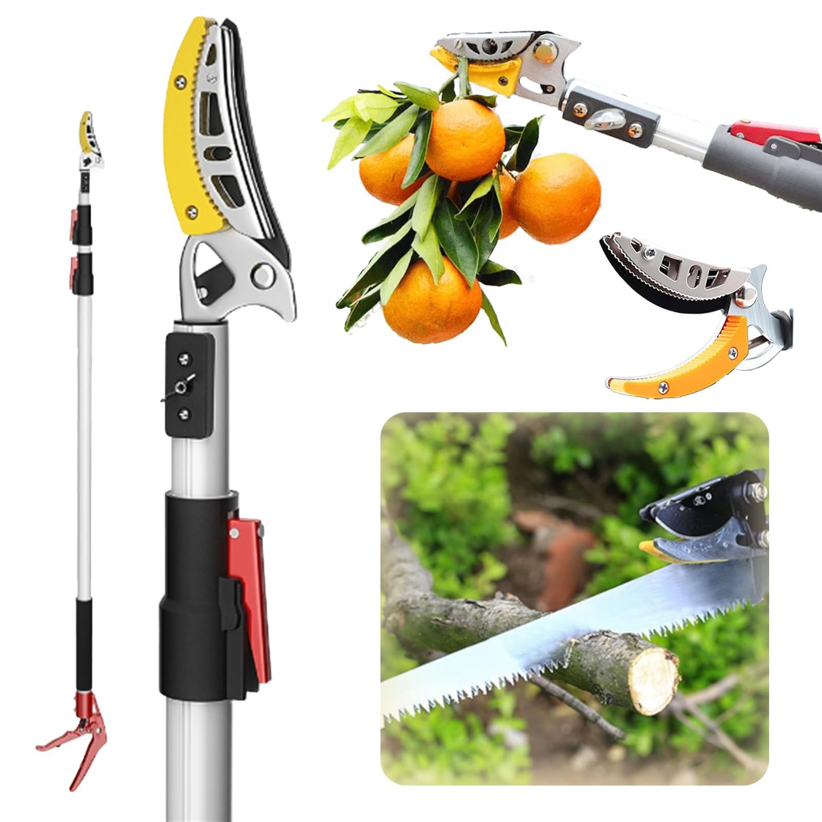 ☆新品☆超軽量伸縮式高枝鋏 枝切りバサミ 剪定用具 刈込鋏 果物狩り 高いところ 剪定 枝切り 整枝