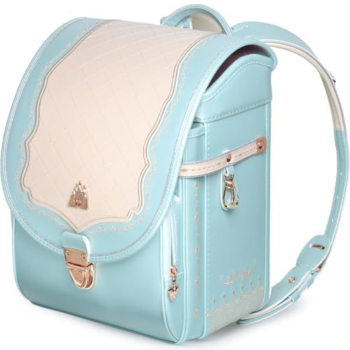 【新品】ランドセル 女の子 小学生 通学 高級人工皮革 パール生地 プリンセス ローズゴールド (浅草グリーン+アイボリー) 9dfb1623 58,750円