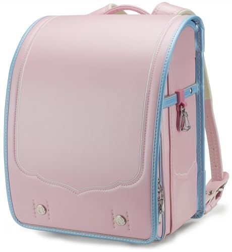 【新品】軽量 ランドセル 男の子 女の子 (ピンク×ブルー) 高級合皮 大容量 自動ロック 防水仕上げ schoolbag 通学 入学お祝い A4フラットファイル対応 小学生 通学 415b4c10 15,070円
