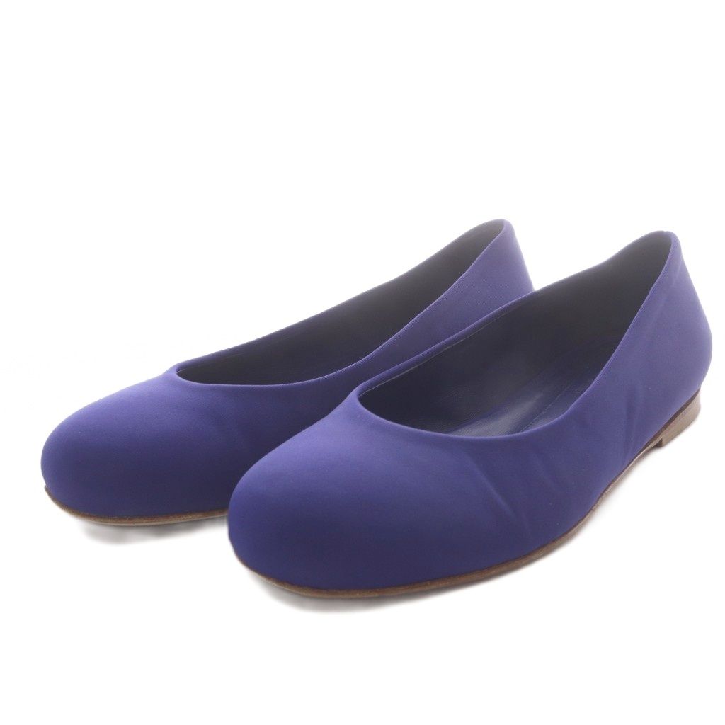 マルニ MARNI バレリーナ フラットパンプス ファブリック 36 ブルー BAMS000300 /YO9