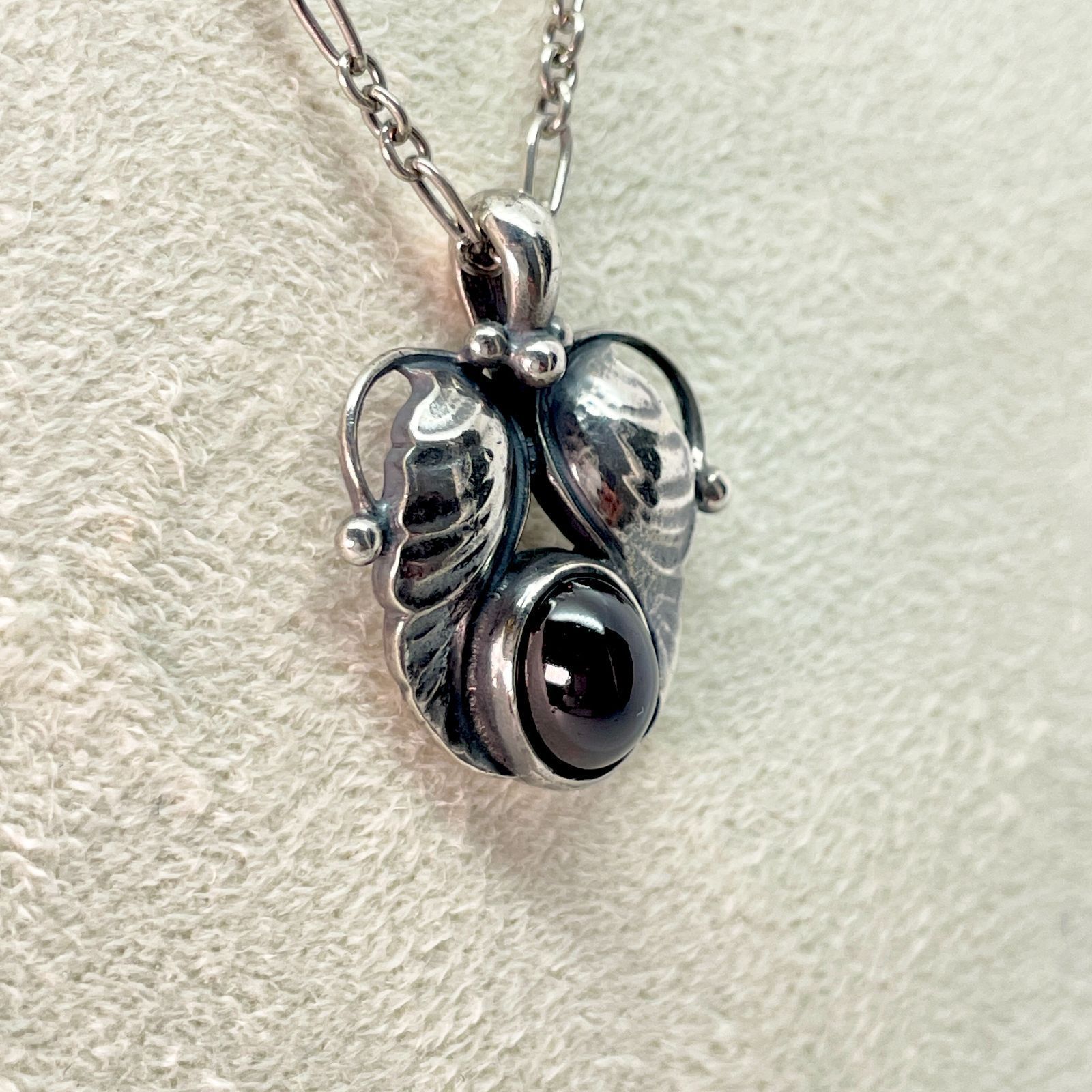 ジョージジェンセン ガーネット イヤーペンダント ネックレス/24-2606S