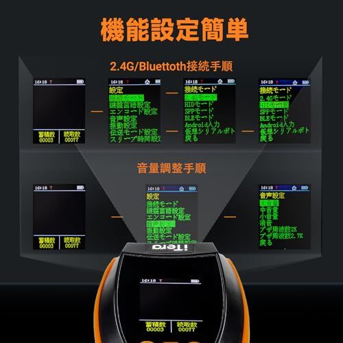 Tera バーコードリーダー ワイヤレス USB Bluetooth対応 1次元・2次元 QRコードスキャナー送料無料 8ff202ea