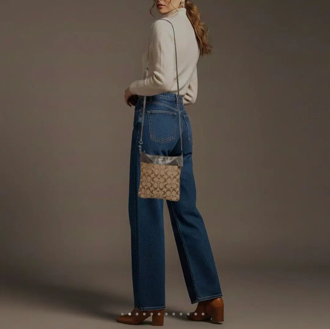 ヴィンテージ COACH シグネチャー ロゴ クロスバック