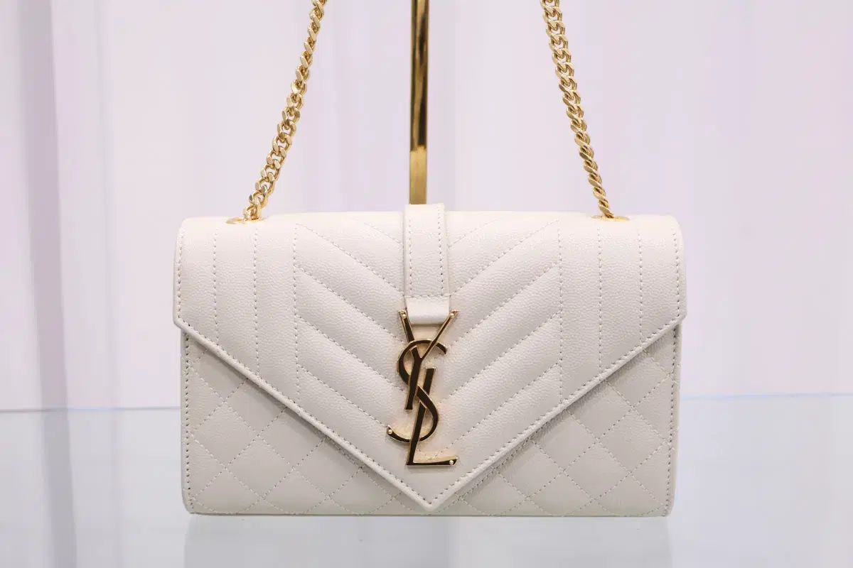 Saint Laurent サンローラン ENVELOPE(エンベロープ) スモール チェーン ショルダー バッグ 600195 デパート